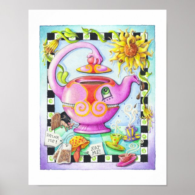 AFFICHE 11"x14" - FOU DE THÉ PARTY (Devant)