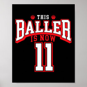 Affiche 11e anniversaire Bysketbyll Lover 11 ans Anniversa