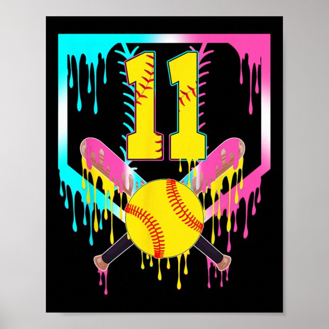 Affiche 11e anniversaire Softll Home Plate Drip Glace 11 A (Devant)