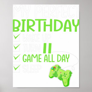 Affiche 11ème Anniversaire Parfait Jeu 11 Ans Jeu Bo