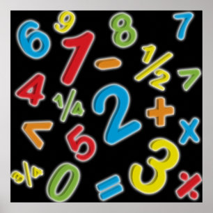 Affiche 123 nombres Mathématiques