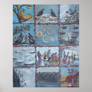 Affiche 12 days of Christmas