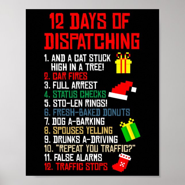 Affiche 12 Jours D'Expédition Du Pajama De Noël (Devant)