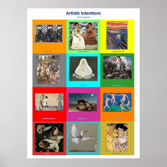 Affiche 12 reasons artists make art (Devant)