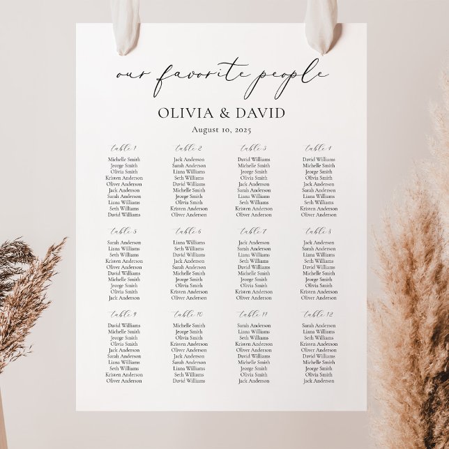 Affiche 12 Tableaux Simple Nos favoris Tableaux (Créateur téléchargé)