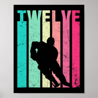 Affiche 12e anniversaire Retro Hockey Amateurs 12 ans Bir