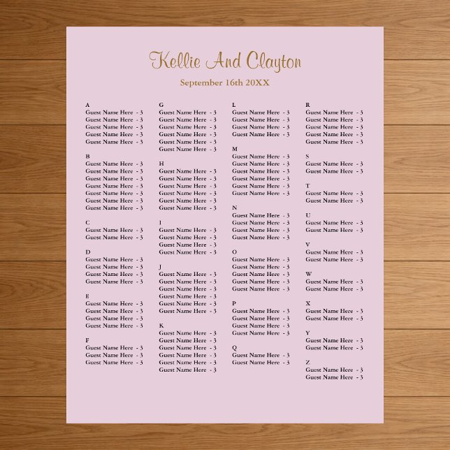 Affiche 130 Plat de Mariage simple violet (Créateur téléchargé)