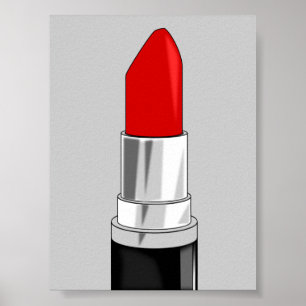 AFFICHE 13479 RED LIPSTICK MAKEUP BEAUTY MODE STYLE SAL