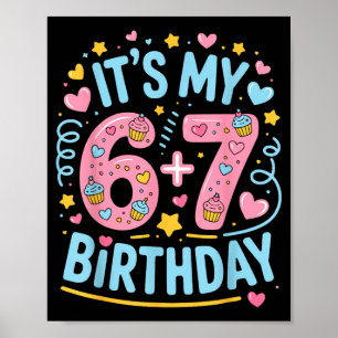 Affiche 13e anniversaire 13 ans 67 anniversaire drôle 6-7