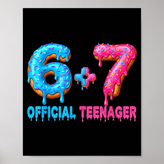 Affiche 13th Birthday Teenager 6+7 67 Donalt Drip  (Devant)