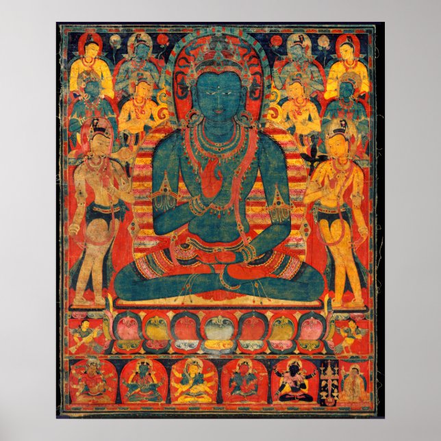 Affiche 13th Century Transcendent Buddha w/ Bodhisattvas (Devant)