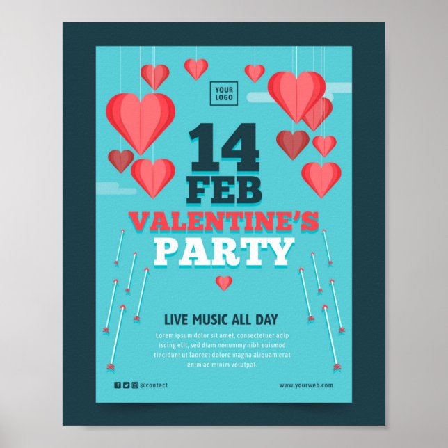 Affiche 14 FEB Saint-Valentin (Devant)