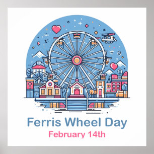 Affiche 14 février Journée de la grande roue