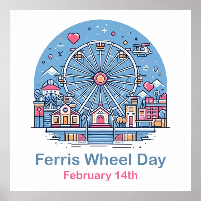 Affiche 14 février Journée de la grande roue (Devant)