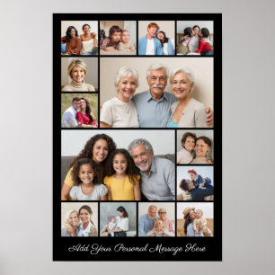 Affiche 14 Photo Collage Ajoutez Votre Propre Salutation