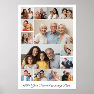 Affiche 14 Photo Collage Ajoutez Votre Propre Salutation