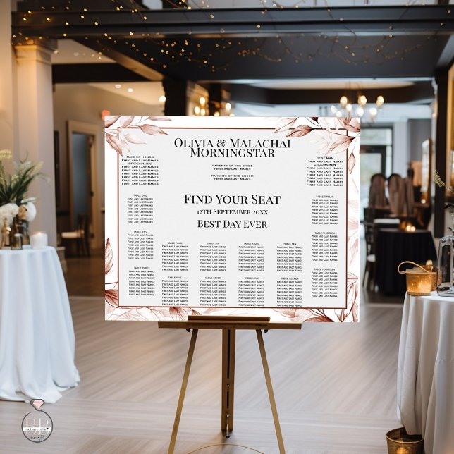 Affiche 14 Table Terracotta Moderne Croquetée Plat Feuille (Créateur téléchargé)