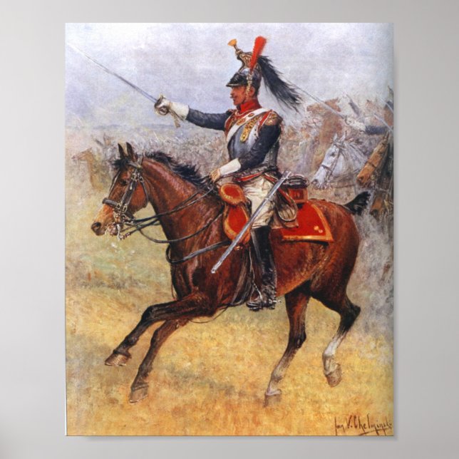 Affiche 14e régiment Cuirassier de Duché de Varsovie (Devant)