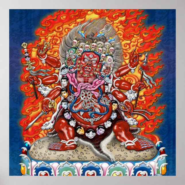 Affiche [150] Thangka tibétaine - Die furieuse Hayagriva (Devant)