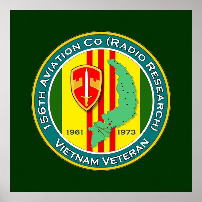 Affiche 156th Avn Co RR 2 - ASA Vietnam (Devant)