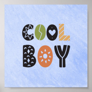 Affiche (15,2 x 15,2cm) - Cool Boy