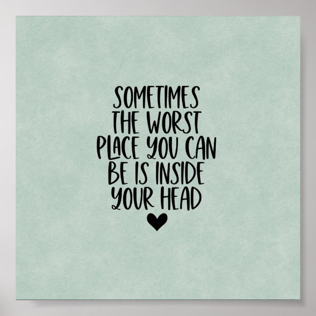 Affiche (15,2 x 15,2cm) - Inside Your Head (Devant)