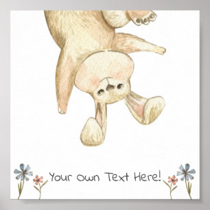 Affiche (15,2 x 15,2cm) - Lapin Mignon