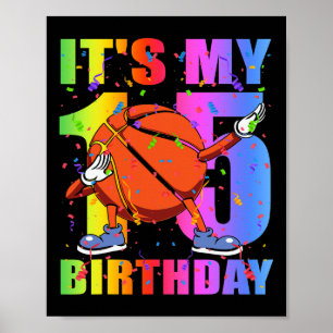 Affiche 15 ans 15e Bysketbyll Anniversaire Thème B