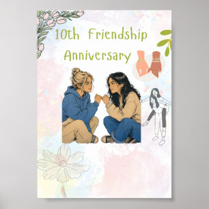 Affiche 15 Ans d'Amitié & ça Continue Meilleurs Amis