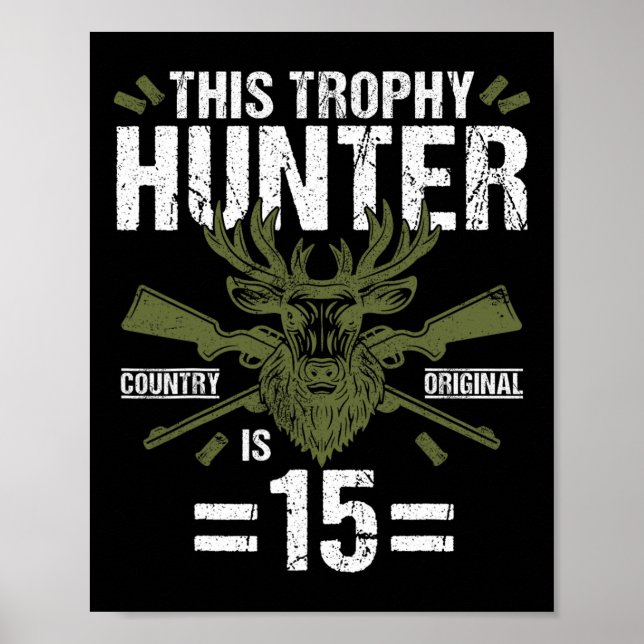 Affiche 15e anniversaire Chasse au canard Chasseur de cerf (Devant)