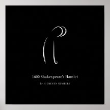 1600 Hamlet de Shakespeare Minimaliste