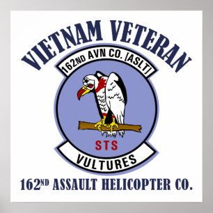 Affiche 162nd AHC - Vétéran du Vietnam