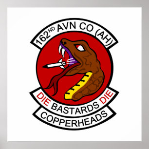 Affiche 162nd Avn Co. (AH) Copperheads