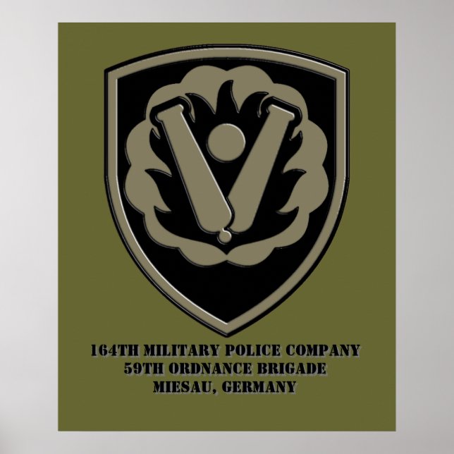 Affiche 164e Compagnie de police militaire (Devant)