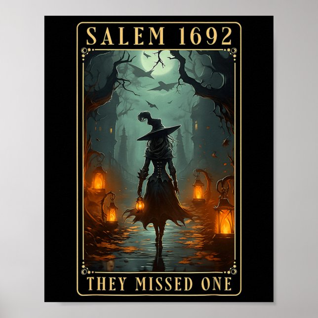 Affiche 1692 Ils Ont Manqué Une Sorcière D'Halloween (Devant)