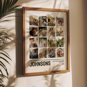 Affiche 16 Collage de photos Famille Photos de mariage Sou