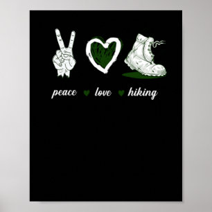 Affiche 16.Hiking Peace Love Hiking Heart