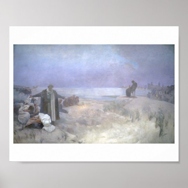 Affiche #16 Les Derniers jours de Jan Amos Komensky, Mucha (Devant)