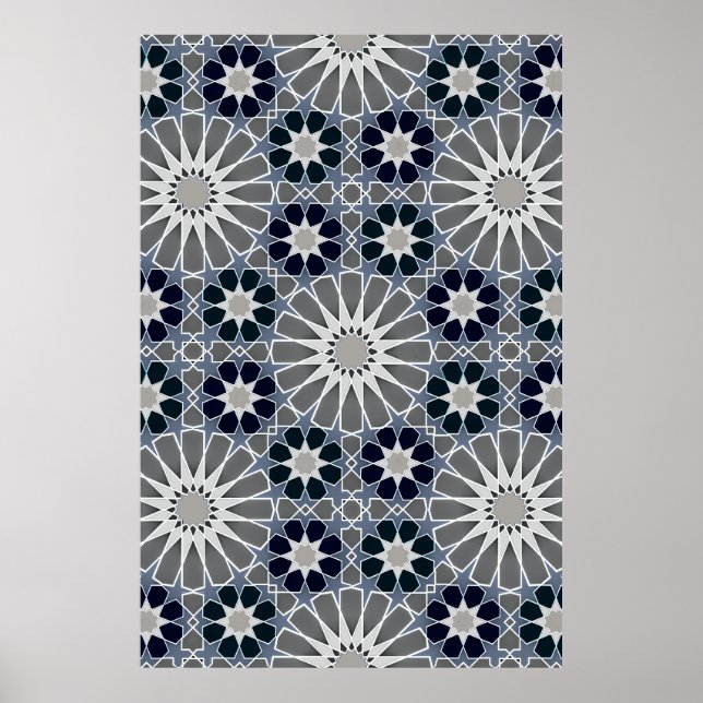 Affiche 16s et 8s Rosaces de Style Marocain 1 Agrandi (Devant)
