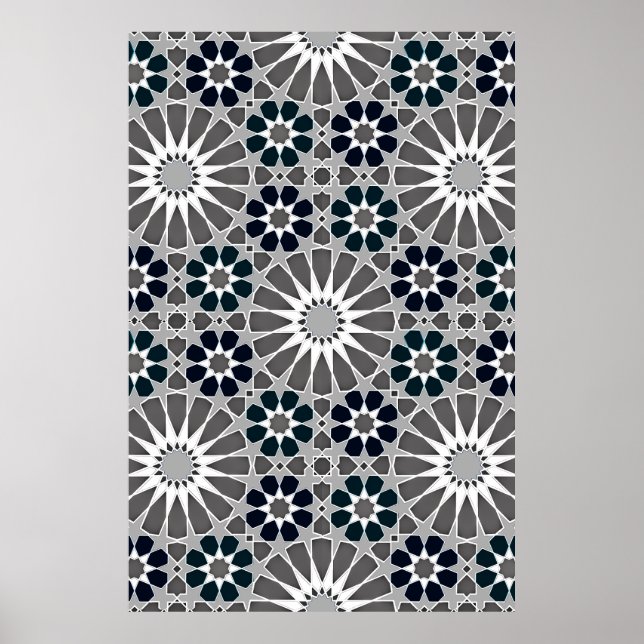 Affiche 16s et 8s Rosaces de style marocain 2 Agrandi (Devant)