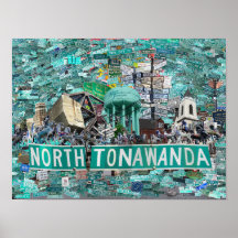Affiche 16x12, Rues de North Tonawanda NY