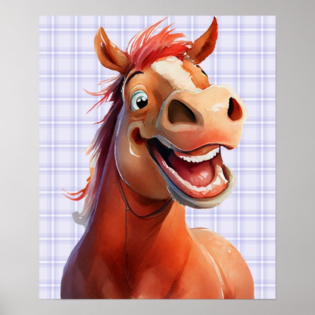 Affiche 16x19 funny horse print download available (Devant)