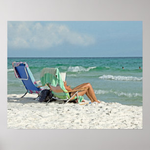 Affiche 16x20 Painting Print Relaxing On The Beach