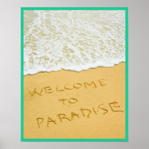 Affiche 16x20 Paradise Beach Wall Art