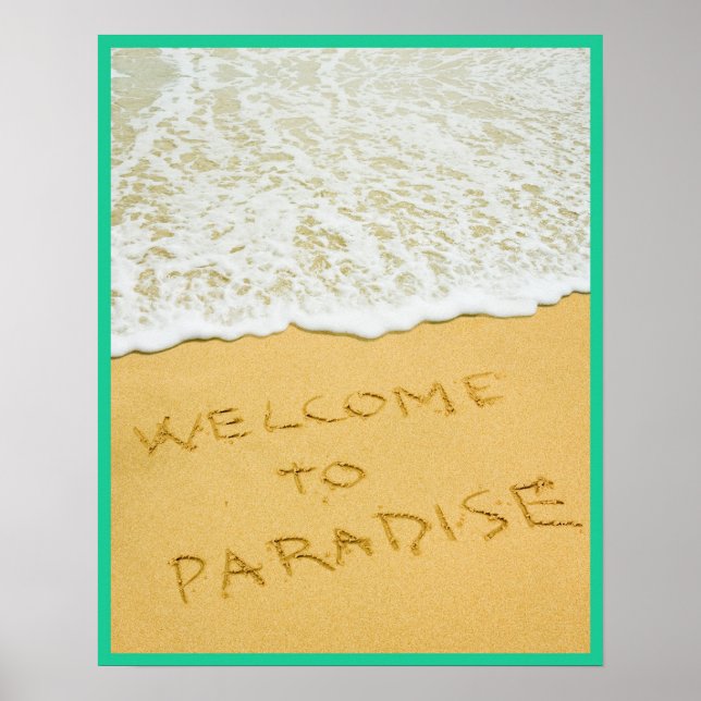 Affiche 16x20 Paradise Beach Wall Art (Devant)