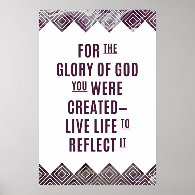 Affiche 16x24 Violet Marbre Art Imprimer Semi brillant (Devant)