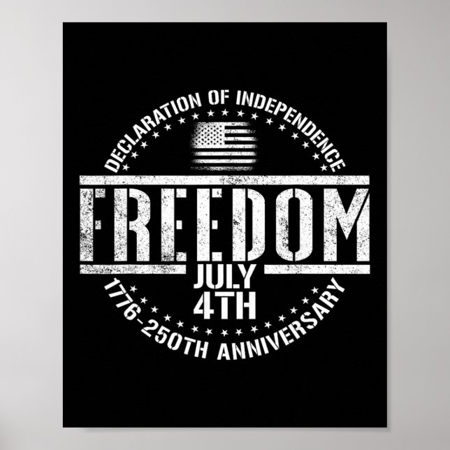 Affiche 1776 2026 250e anniversaire déclaration d'indépend (Devant)