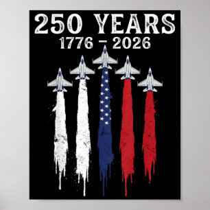 Affiche 1776-2026 250e anniversaire USA 250 ans d'annivers