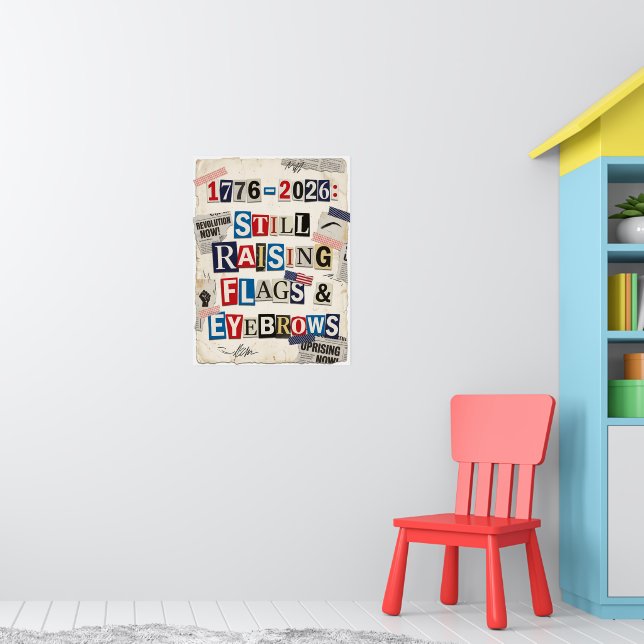 Affiche 1776-2026 États-Unis 250e anniversaire Note de ran (Pépinière 1)