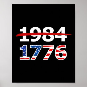 Affiche 1776 American Patriot Design Company résiste 1984